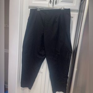 Worthington Woman’s Plus Size Black White Striped Pants Stretch‎ 22W